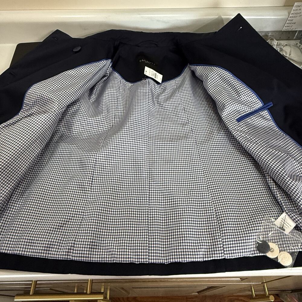 Talbots Cotton Peacoat with Bell Sleeves Petite P (XS/0-2) Navy Blue NWT - Picture 8 of 11